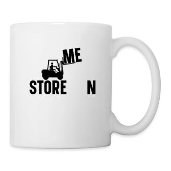 Conducteur de chariot élévateur Chariot élévateur à fourche Idée cadeau - Mug blanc - blanc - Droite