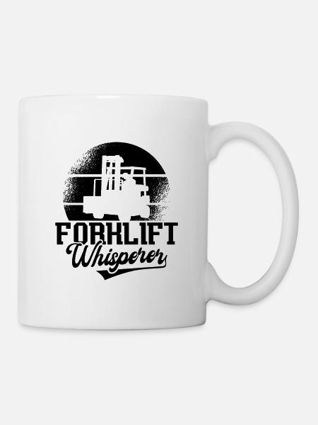 Gabelstapler Staplerfahrer Coole Geschenkidee - Tasse - Weiß