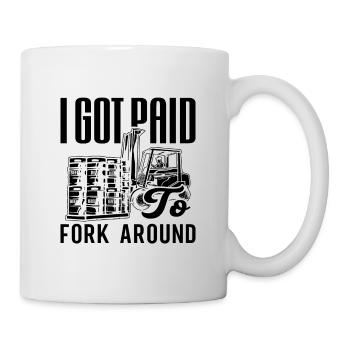 Forklift Driver Forklift Logistician Gift Idea - Mug - white - Right