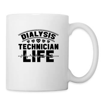 Nephrology Dialysis Dialysis Technician Gift Idea - Mug - white - Right