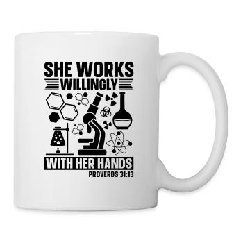 Technicien de laboratoire de chimie Science Idée cadeau - Mug blanc - blanc - Droite