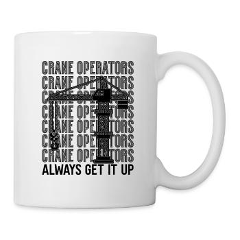 Ouvrier de la construction Grutier Grutier Idée cadeau - Mug blanc - blanc - Droite