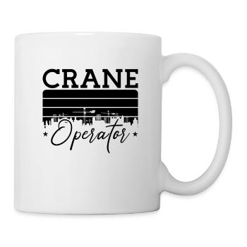 Grutier Ouvrier de la construction Travail Grue Idée cadeau - Mug blanc - blanc - Droite