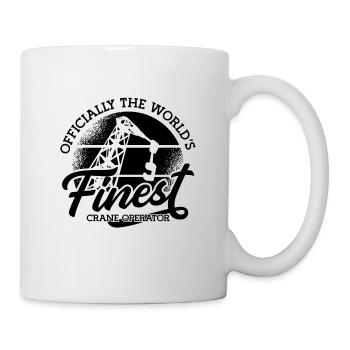Grutier Grue Ouvrier de la Construction Travail Idée Cadeau - Mug blanc - blanc - Droite