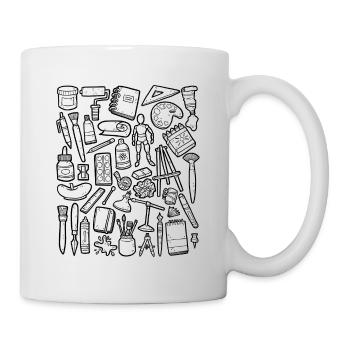 Art and creativity - Mug - white - Right