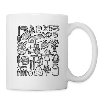 Farm - Tasse - Weiß - Rechts
