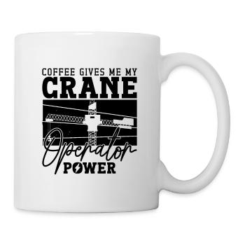 Grutier Construction Grutier Travailleur de la construction Idée cadeau - Mug blanc - blanc - Droite
