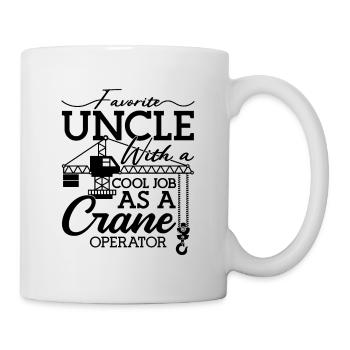 Grutier Ouvrier de la construction Grue Travail Idée cadeau - Mug blanc - blanc - Droite