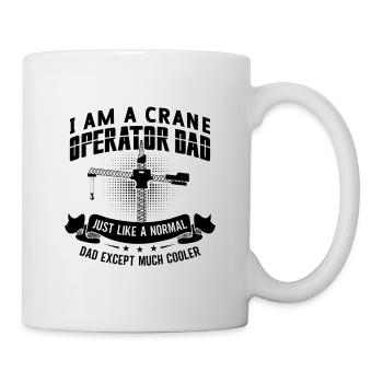 Grutier Travail Ouvrier de la construction Idée cadeau de grue - Mug blanc - blanc - Droite