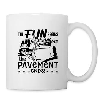 Bulldozer bulldozer bulldozer construction worker gift idea - Mug - white - Right