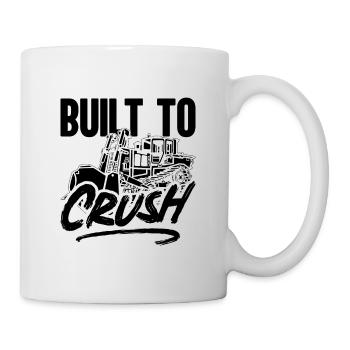 Bulldozer Excavator Construction Bulldozer Gift Idea - Mug - white - Right