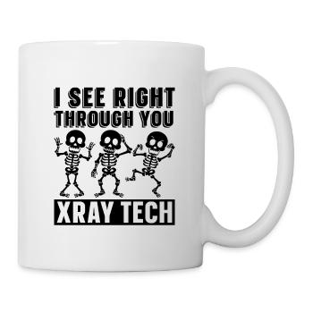 Röntgen Radiologie Krankenhaus Arzt Geschenkidee - Tasse - Weiß - Rechts