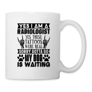 Radiologie Krankenhaus Lustige Coole Geschenkidee - Tasse - Weiß - Rechts