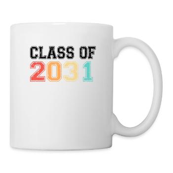 Class Of 2031 Graduation Retro Vintage - Mug - white - Right