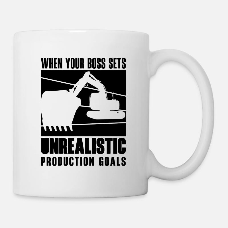 Excavator driver Excavators Excavators Workers Gift idea - Mug - white