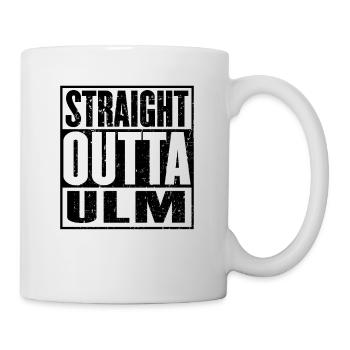 Gerade Outta Ulm - Tasse - Weiß - Rechts