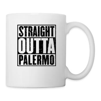 Gerade Outta Palermo - Tasse - Weiß - Rechts