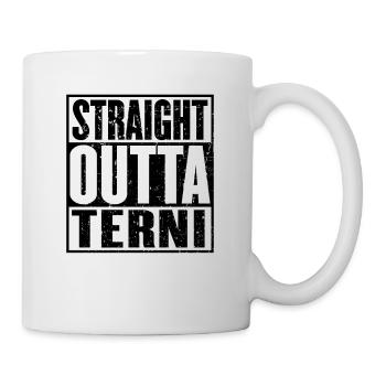 Gerade Outta Terni - Tasse - Weiß - Rechts