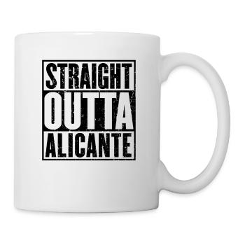 Gerade Outta Alicante - Tasse - Weiß - Rechts