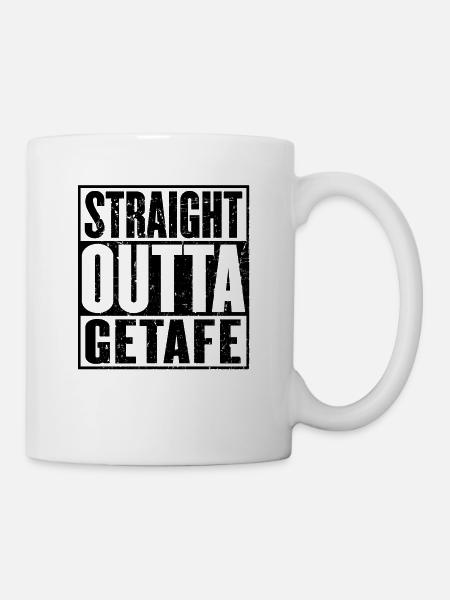 Gerade Outta Getafe - Tasse - Weiß