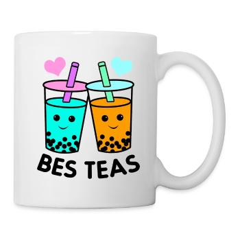Besties Graphic Tea Lover Tea Drinker Tea Brewing - Tasse - Weiß - Rechts