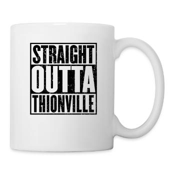 Direkt Outta Thionville - Tasse - Weiß - Rechts