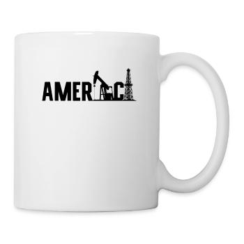 Amerika Oil Rig Oilfield Worker Roughneck Arbeiter - Mug blanc - blanc - Droite