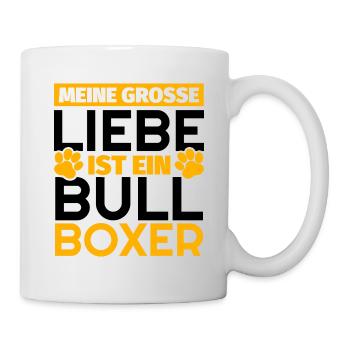 Bull-Boxer Geschenke lustig - Tasse - Weiß - Rechts