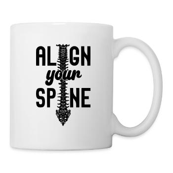 Chiropraktiker Spine Chiropraktik Physio Geschenk - Tasse - Weiß - Rechts