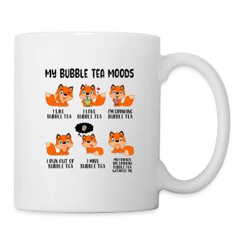 My Bubble Tea Moods Tea Lover Bubble Tea Drinker D - Tasse - Weiß - Rechts