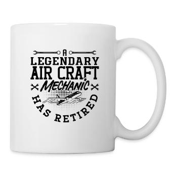 Ein Legendärer Flugzeugmechaniker Im Ruhestand - Tasse - Weiß - Rechts