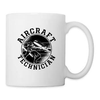 Fluggerättechniker Fluggerätmechaniker Luftfahrt - Tasse - Weiß - Rechts