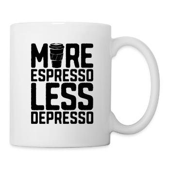 Mental Gesundheit Psychische Kaffetrinker Geschenk - Tasse - Weiß - Rechts