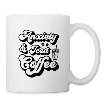 Kaffee Gesundheit Psychische Kaffetrinker Geschenk - Tasse - Weiß - Rechts