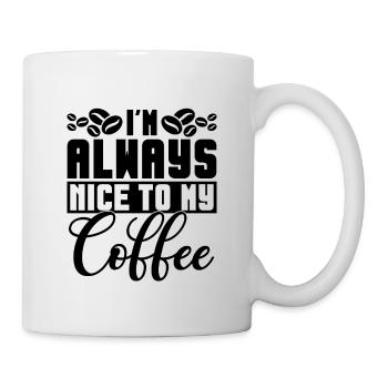 Mental Gesundheit Psychische Kaffetrinker Geschenk - Tasse - Weiß - Rechts