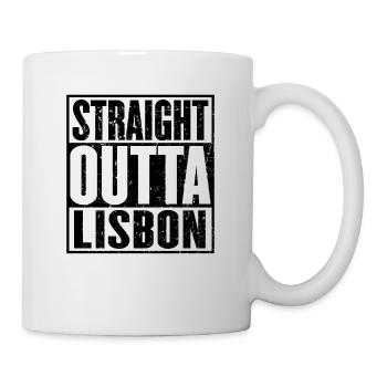 Straight Outta Lissabon Vintage - Tasse - Weiß - Rechts
