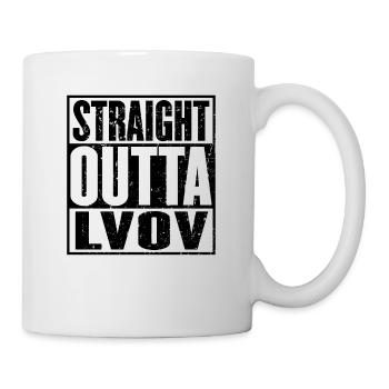 Straight Outta Lvov Vintage - Mug - white - Right