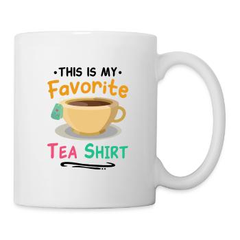 This Is My Favorite Tea Shirt Tea Lover Tea Drinke - Tasse - Weiß - Rechts