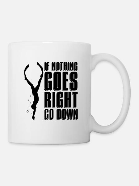Plongée Apnéiste Apnée Apnée Idée cadeau d’apnée - Mug blanc - blanc
