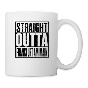 Straight Outta Frankfurt Am Main Vintage - Mug blanc - blanc - Droite