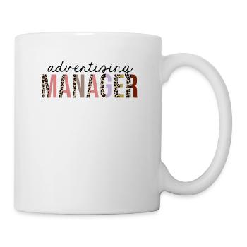 Advertising Manager Leopard Print Funny - Mug - white - Right