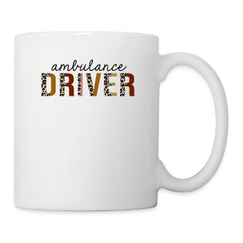 Ambulance Driver Leopard Print Funny - Mug - white - Right