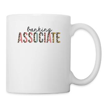 Banking associate Leopard Print Funny - Mug - white - Right