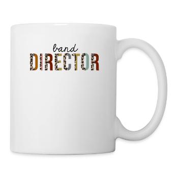 Band-Direktor-Leoparden-Druck lustig - Tasse - Weiß - Rechts