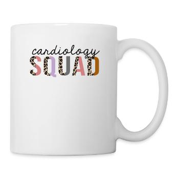 Cardiology Squad Leopard Print Funny - Mug - white - Right