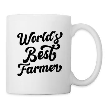 The World's Best Farmer Tractor Driving Farming Ag - Tasse - Weiß - Rechts