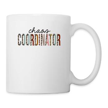 Chaos Coordinateur Leopard Print Drôle - Mug blanc - blanc - Droite