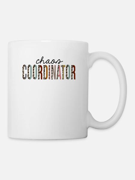 Chaos Koordinator Leopardenprint Lustig - Tasse - Weiß