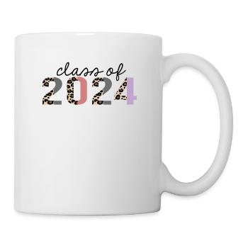 class of 2024 Leopard Print Funny - Mug - white - Right