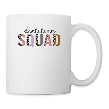 Dietitian Squad Leopard Print Drôle - Mug blanc - blanc - Droite